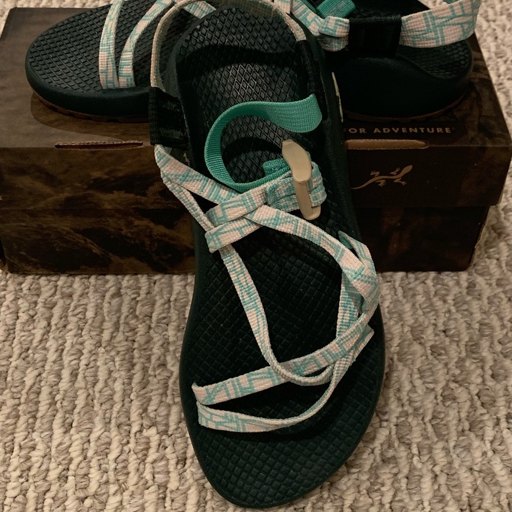 Chaco Z1 Classic Sandals Womens Size 6 New Teal Casual Athletic